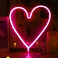 thumbnail image 6 of Joernso LED Neon Light Decorative Rechargeable Romantic Confession Love Heart LED Modeling Neon Light for Valentine's Day, 6 of 8