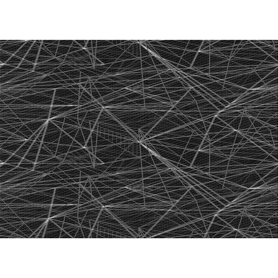 Ahgly Company Indoor Rectangle Patterned Carbon Gray Area Rugs, 3' x 5'