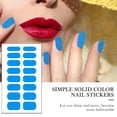 thumbnail image 4 of Women Fashion Pure Color Nail Sticker Waterproof Nail Sticker Nail Sticker Full Sticker, 4 of 5