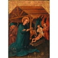 thumbnail image 2 of Anonymous 18x24 Gold Ornate Framed and Double Matted Museum Art Print Titled - The Birth of Christ (Around 1435), 2 of 4