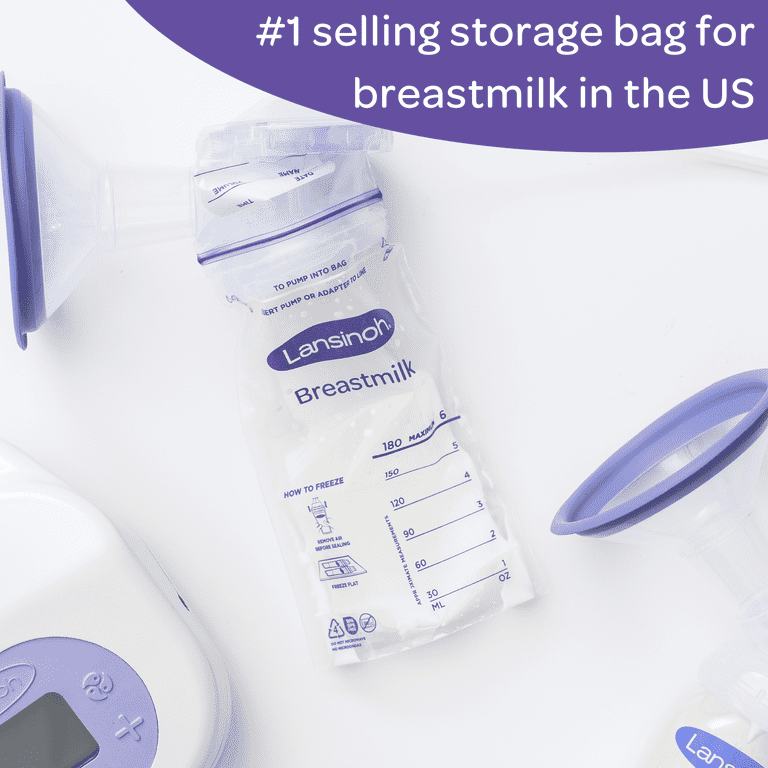 Buy Lansinoh Breastmilk Storage Bags, 100 Count, 6 Ounce, Easy to Use Milk  Storage Bags for Breastfeeding, Presterilized, Hygienically Doubled-Sealed,  for Refrigeration and Freezing Online at Lowest Price Ever in India