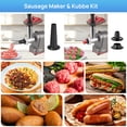 thumbnail image 5 of Meat Grinders, 3000W Max Electric Meat Grinder with Sausage Stuffer Maker, Kubbe Kit, 3 Grinding Plates, for Home Kitchen & Pet Food, Easy Clean, 5 of 10