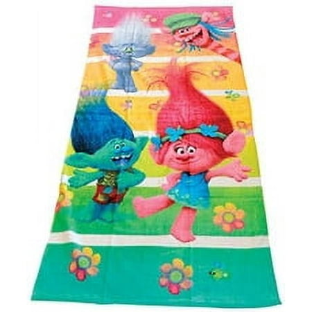 Trolls Beach Towel Girls Poppy Beach Pool Towel 58"x28"