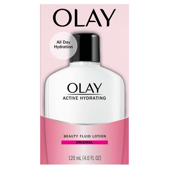 Loción fluida hidratante de belleza Olay Active, 120 ml x 2