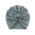 thumbnail image 1 of FOCUSNORM Baby's Hairband Cap Single Color Skin Friendly Soft Bow Headband Hat, 1 of 3