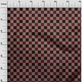 thumbnail image 2 of oneOone Cotton Cambric Maroon Fabric Gingham Check Dress Material Fabric Print Fabric By The Yard 56 Inches Wide, 2 of 4