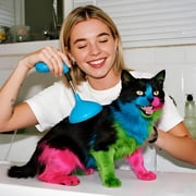 Dog Hair Dye, 4 Color Pet Hair Dye, Pet Safe Dye, Dog Hair Coloring Agent, Fashionable DIY Pet Grooming Easy to Use Pet Hairs Dye Permanent for Pets Grooming (4 Colors, 3.5 fl oz / 100 ml)
