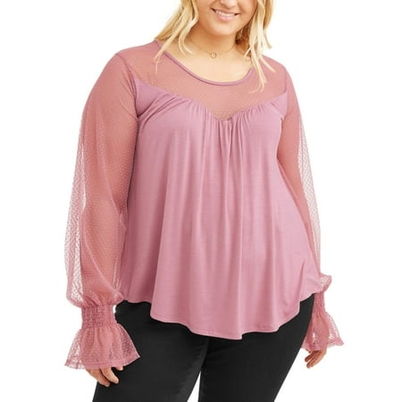 Junior Plus Dost Mesh Top