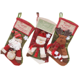 thumbnail image 1 of Calcetines navideños grandes para niños 3PCS-Old Man + Snowman + Elk MFZFUKR CPB-SSW21, 1 of 5