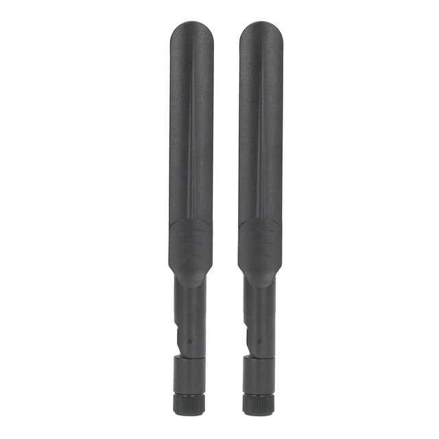 Antena omnidireccional de 2,4 GHz/5,8 GHz, 2 frecuencias, enrutador WiFi, SMA macho, plegable, color negro