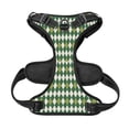 thumbnail image 5 of Lsque Light Green Squares Dog Harness, No-Pull Pet Harness with 2 Leash Clips, Adjustable Soft Padded Dog Vest with Easy Control Handle for Large Dogs-Small, 5 of 9