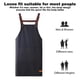 thumbnail image 4 of Paquete de 2 delantales de cocina, resistentes a gotas de agua con 2 bolsillos, delantales de cocina para mujeres, hombres, chef, 4 of 5