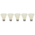 thumbnail image 4 of Badminton Blanc, Plume Forte de Vitesse Moyenne 12Pcs Élasticité Formation Qualité Badminton Kit Table Fibre Usure Preuve pour Intermédiaire pour la Forme Physique, 4 of 8