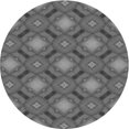 thumbnail image 1 of Ahgly Tapis Rond Lavable en Machine Intérieur Transitionnel Gris Canon, 7 Pieds Rond, 1 of 7