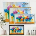 thumbnail image 4 of Designart 'Ornamental Colourful Trees IV' Modern Framed Canvas Wall Art Print, 4 of 5