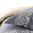 thumbnail image 2 of Superior Harrison Embroidered Cotton Duvet Cover Set, Full/Queen, White, 2 of 5