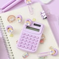 thumbnail image 3 of Graflsoa Eco-Friendly Office Kit: 7 Binder Clips, Calculator, 2 Pens, 4 Pushpins, 2 Bookmarks - Green with Button Battery, 3 of 7