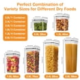 thumbnail image 5 of YHIPL 15 PCS Airtight Food Storage Containers with Lids, Kitchen Storage Container for Cereal, Dry Food, Flour and Sugar, BPA-Free, Includes 24 Labels, 5 of 11