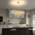 thumbnail image 3 of Modern Led Crystal Chandelier Branches for Dining Room Art Pendant Lamp Villa Hall Hanging Home Decor Lighting Fixture My Lux Decor Round, 3 of 10