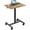 Rust, variant on Sybels 19-Inch Small Standing Desk ,Lockable Rolling Laptop Desk, Portable Standing Computer Table on Wheels with Adjustable Height, for Home Office,Black