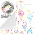 thumbnail image 2 of Yayeee Dish Drying Mat for Kitchen Counter 16"x18" Microfiber Absorbent Pad, Colorful Ice Cream Pattern, 2 of 7