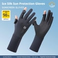 thumbnail image 3 of Sunscreen Gloves For Women Featuring Ice Silk Cooling Fabric And Silicone Grip To Prevent, 3 of 8