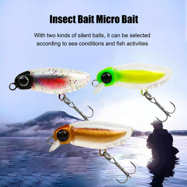Soft Plastic Artificial Insect Bait Wobblers Micro Trout Lure Fishing R5A2  
