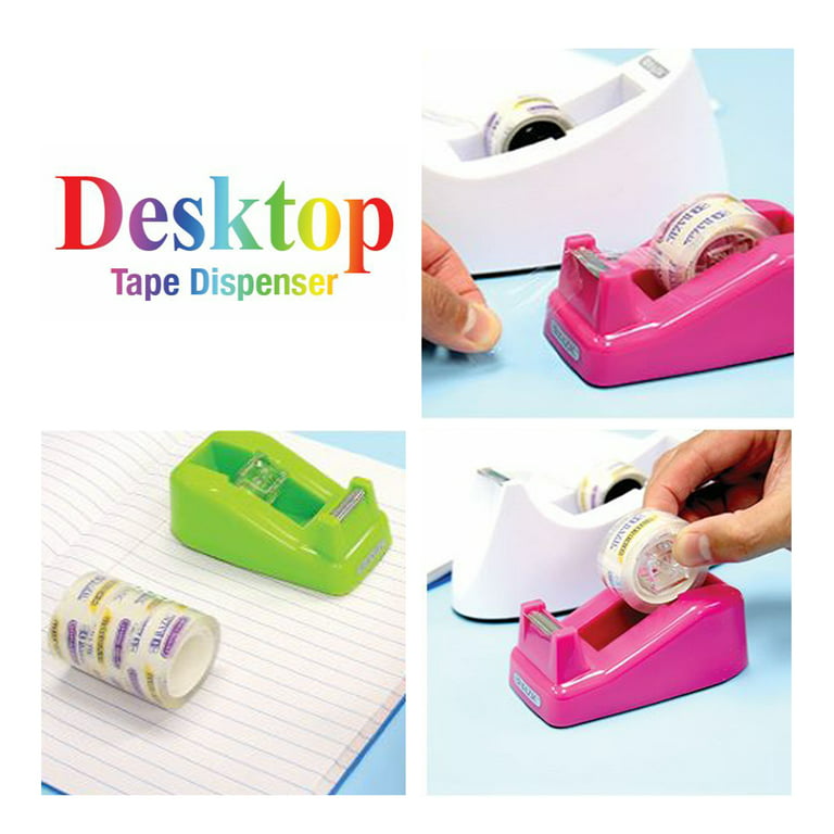 Mini 1 Core Desktop Tape Dispenser with Tape Refills - Assorted Color