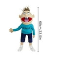 thumbnail image 3 of Jeffy Puppets Plush Toys 23.6" Jeffy's Family Soft Plush Toy, Soft Plush Toy Hand Puppet for Play House Jeffy Hat Hand Puppet Game for Kids Girls Boys Birthday Gifts, 3 of 7