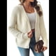 thumbnail image 1 of Cárdigan de Mujer para Otoño e Invierno, con Botones, Larga, Cuello en V, Tejido Grueso y Suave. Albaricoque L, 1 of 10