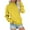 Yellow, variant on Mock Neck Sweatshirt Women, Yigetop Crewneck Sweatshirts Women Fleece Sweatshirt with Pocket Long Sleeve Shirts Hoodies Pullover Cute Sweaters Tops Pullover Sweatshirts for Women Black L
