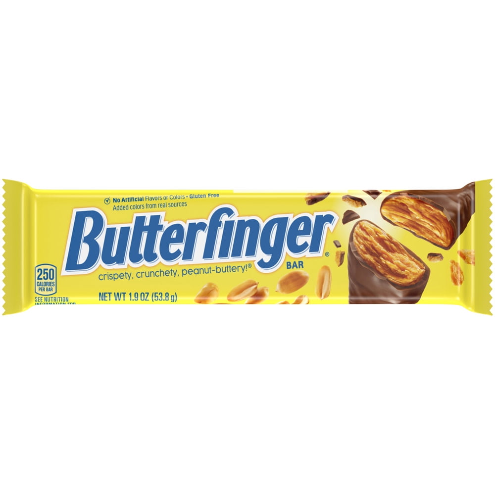 Butterfinger Chocolate Candy Bars, Full Size, 1.9 oz, (18 Count
