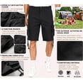 thumbnail image 2 of TRGPSG Cargo Shorts for Men Cotton Work Casual Shorts with 6 Pockets(No Belt),Black 38, 2 of 5
