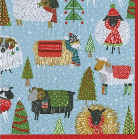 - Christmas Paper Cocktail Napkins 20pk Warm and Wooly