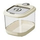 thumbnail image 1 of Contenedor para almacenar arroz y cereales, alimento para mascotas con tapa sellada. M por 10kg, 1 of 9