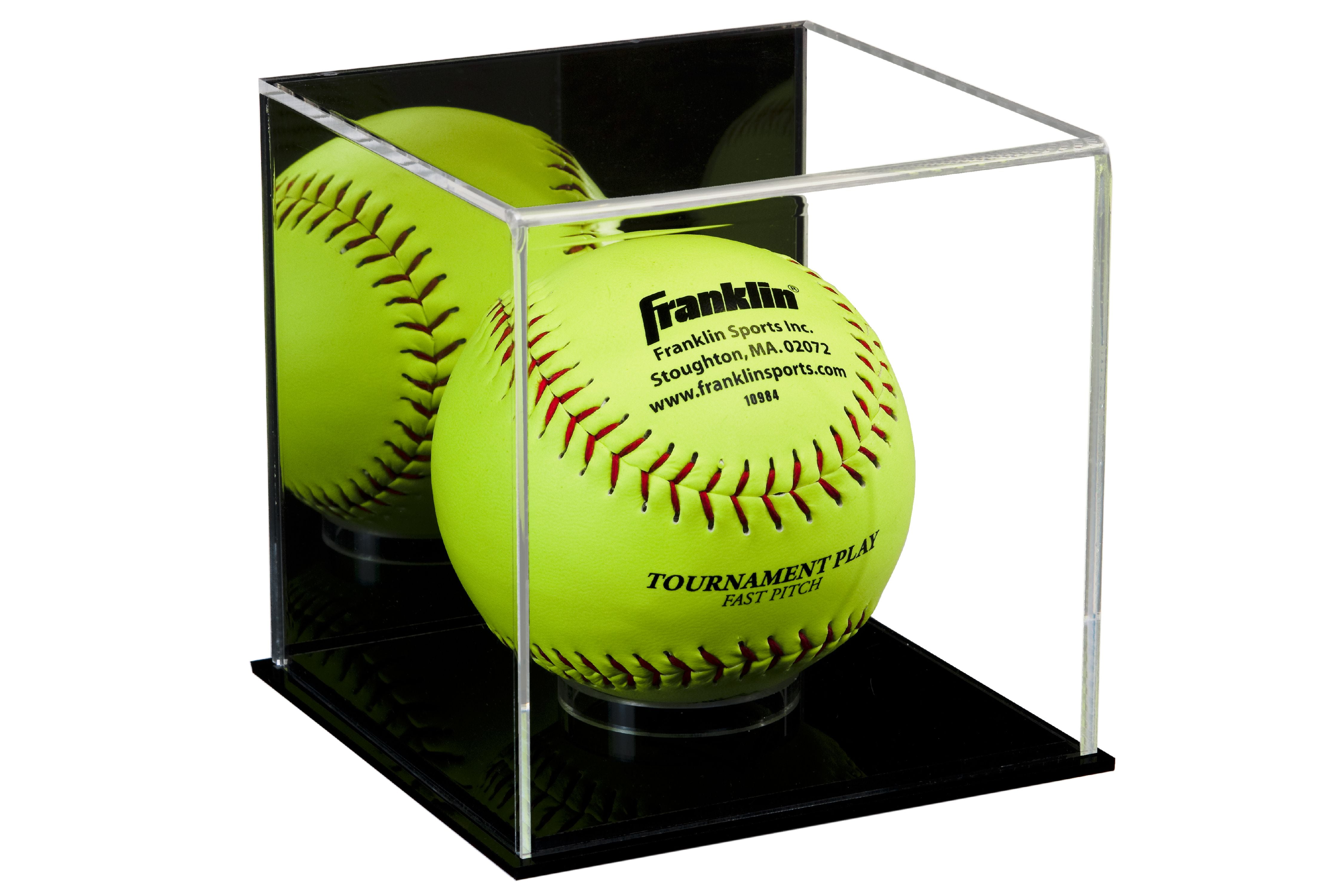 Deluxe Acrylic Softball Display Case with Mirror (A081MDS)