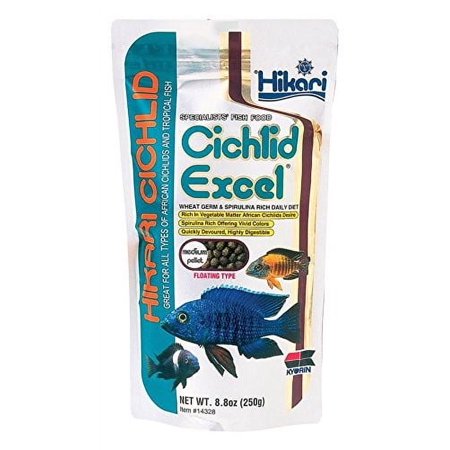 UPC: 0042055143288 | Hikari USA Cichlid Excel Pellets Fish Food