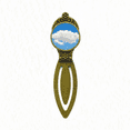 thumbnail image 1 of Blue Sky Sunshine White Clouds Bookmark Retro Office Label Page Marker, 1 of 4