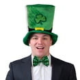 thumbnail image 4 of BWASD Top Hat for Women Men Clover Printed Wide Brim Hats Shamrock Green Caps St. Patrick's Day Costume Irish Party Accessory Green, 4 of 5