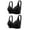Black, variant on 2 Pack Bras for Women No Underwire Plus Size Sport Bras for Women Casual Comfort Bra Back Support (40, Purple)