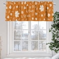 thumbnail image 5 of It‘s Fall Valances for Windows, 42 x 12in, Y’all Pumpkin Maple Leaf Orange Fall Rod Pocket Kitchen Valance Curtain Light Filtering Window Treatments for Living Room Bedroom, 1 Panel, 5 of 7