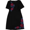 thumbnail image 1 of Jax Robe Évasée à Appliqué pour Femmes, Noir, 12, 1 of 1