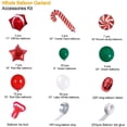 thumbnail image 5 of Jinsinto kit de Guirlande de Ballons de Noël avec des Ballons de Noël Vert Rouge Blanc Bonbons Boîte Cadeau Ballons Ballons Étoiles Rouges pour Décorations de Fête de Noël, 5 of 5