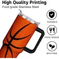 thumbnail image 4 of 40 oz Basketball Gifts for Boys Girls Tumbler with Handle Straw Lid 40oz Basketball Lover Gift Water Bottle Double Stainless Steel Insulated Basketball Cup Travel Coffee Mug, 4 of 6