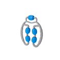 thumbnail image 2 of Trigger Point Roller For Foam, Hand, Elbow, Arm, And Leg. Release Myofascial, Fasical And Tissue, 2 of 5