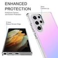 thumbnail image 2 of Samsung Galaxy S22 Ultra Case, Rosebono Bling Glitter Sparkle Laser White Ultra Transparent Fashion Cover Shockproof Case for Samsung Galaxy S22 Ultra, 2 of 4