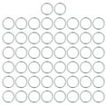 thumbnail image 2 of Metal O Rings,50Pcs Metal Rings Durable Metal Rings O Rings Metal Solid Performance, 2 of 14