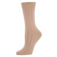 thumbnail image 3 of MeMoi Women's Neutral Ribbed Knit Essential Boot Socks - Womens - Female, One Size, Pavement, 3 of 8