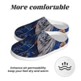 thumbnail image 6 of Lsque Blue Heron Floral Garden Pattern Womens Comfort Cotton on Scuff With Memory Foam and Anti-skid Sole Slipper-37/38, 6 of 7