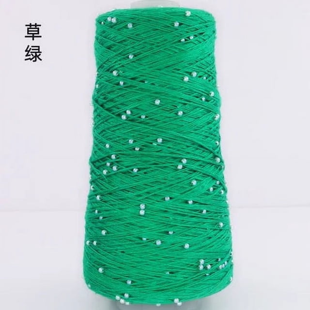 350g Pearl Mercerized Cotton Yarn Hand-knitted Cotton Pearl Lace Line Fine Crochet Thread Bead Thread Diy Hand-braided Thread